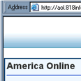 AOL Billing profile update - forged web page snapshot