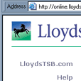 Confirm your Lloyds Bank account information - Email Scam - forged page snapshot