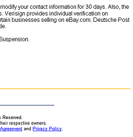 Verify your eBay ID - Spoof Email Phishing Scam