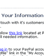 Paypal - Confirm Your Information!
