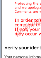 eBay Security Measures: Verify your identity