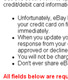 Account Update with eBay Auction Community