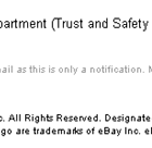 eBay - TKO Notice: ***Urgent Safeharbor Department Notice***