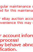 TKO NOTICE: eBay Registration Suspension