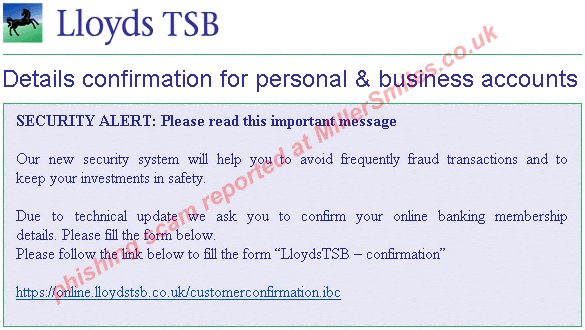 Lloyds TSB strongly recommends