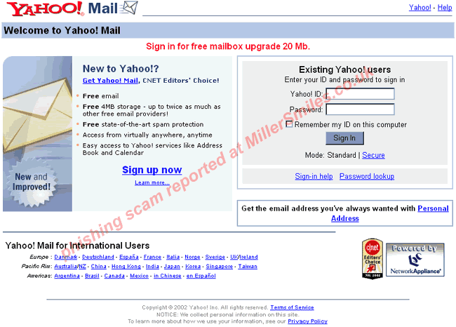 Yahoo! Mail - Activation Problem!