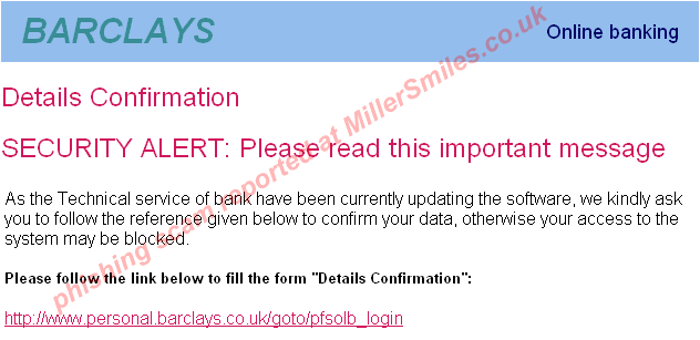 4903 Phishing Scams targeting Nat West, Barclays, Lloyds TSB, Nationwide, Halifax.