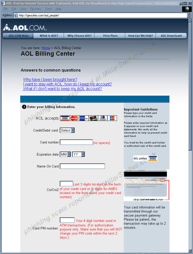 Account Error #22936 (AOL)