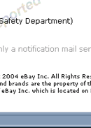eBay Safeharbour Department Notice