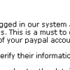 Paypal email hoax and web page scam 