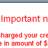 eBay Credit Card Charge email scam and bogus web site
