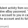 eBay Account Verification spoof email hoax.